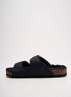Papuci/pantofi de casă vârf rotund vârf rotund negru BUFFALO femeie