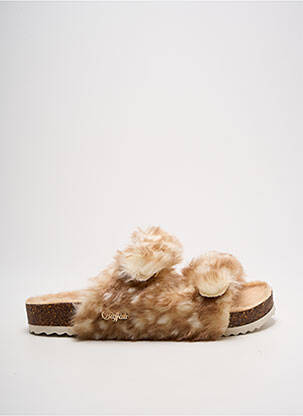 Papuci/Pantofi de casă alb BUFFALO femeie