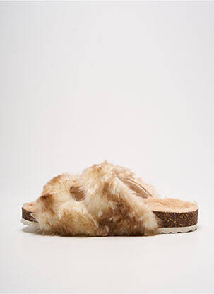 Papuci/pantofi de casă vârf rotund vârf rotund alb BUFFALO femeie