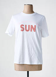 Tricou guler rotund alb PIECES femme