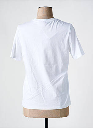 Tricou guler rotund alb PIECES femeie