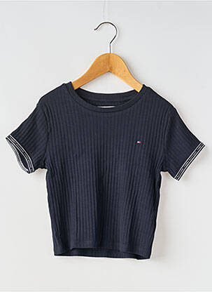 Tricou guler rotund albastru TOMMY HILFIGER fată