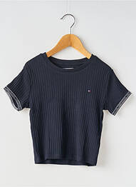 Tricou guler rotund albastru TOMMY HILFIGER fille