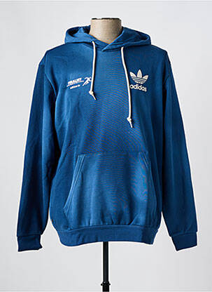 Hanorac cu glugă guler rotund albastru ADIDAS bărbat