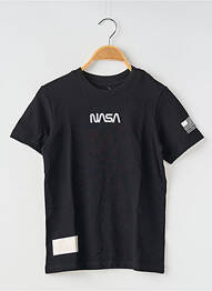 Tricou guler rotund negru JACK & JONES garcon