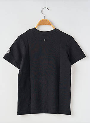 Tricou guler rotund negru JACK & JONES băiat