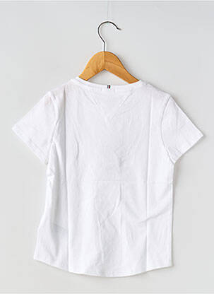 Tricou guler rotund alb TOMMY HILFIGER fată