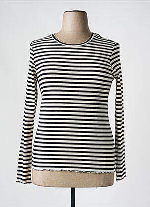 Tricou guler rotund negru SELECTED femeie