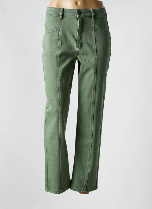 Blugi cu croială dreaptă verde VILA femeie