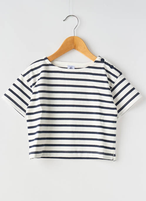 Tricou alb PETIT BATEAU fată