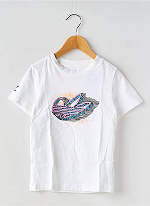 Tricou guler rotund alb ADIDAS copil