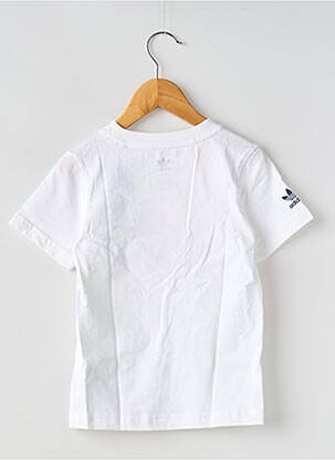 Tricou guler rotund alb ADIDAS copil