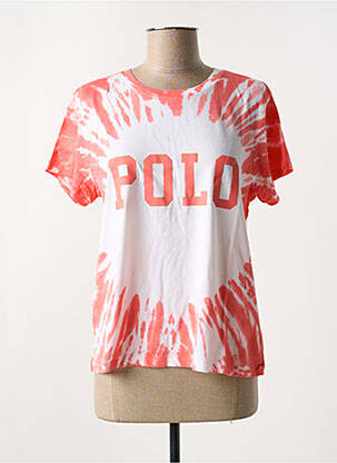 Tricou guler rotund roșu RALPH LAUREN femeie