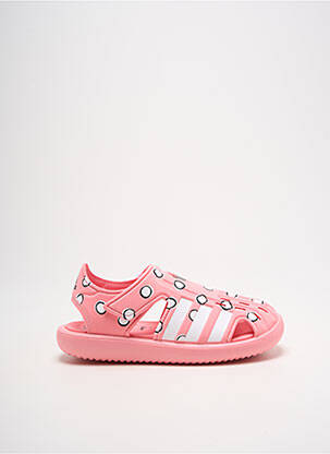 Sandale/pantofi decupați închidere cu buclă(e) vârf deschis roz ADIDAS fată