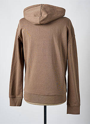 Hanorac cu glugă guler rotund maro JACK & JONES bărbat