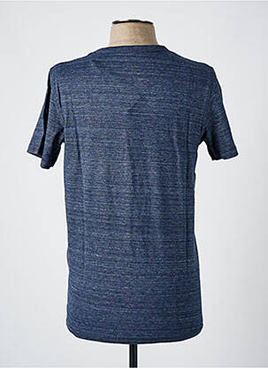 Tricou guler rotund albastru JACK & JONES bărbat