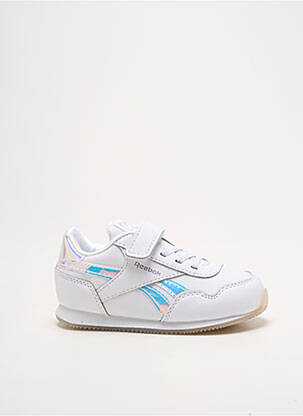 Adidași închidere cu șireturi vârf rotund alb REEBOK fată