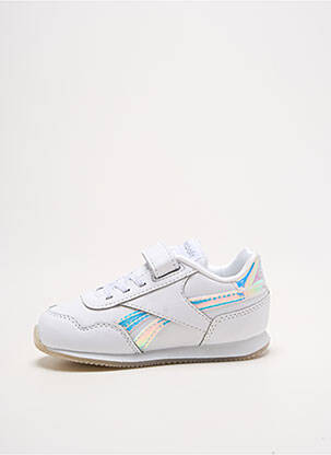 Adidași închidere cu șireturi vârf rotund alb REEBOK fată