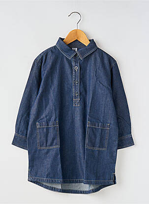 Rochie midi albastru PETIT BATEAU fată