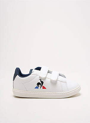 Adidași vârf rotund vârf rotund alb LE COQ SPORTIF copil