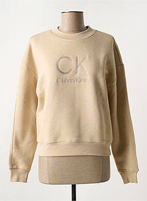 Hanorac guler rotund bej CALVIN KLEIN femeie
