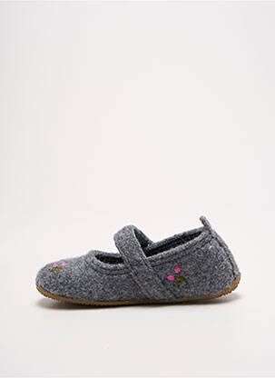 Papuci/pantofi de casă gri LIVING KITZBÜHEL fată