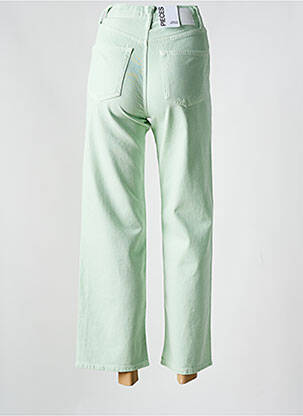 Blugi cu croială largă verde PIECES femeie