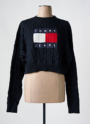 Hanorac guler rotund negru TOMMY HILFIGER femeie