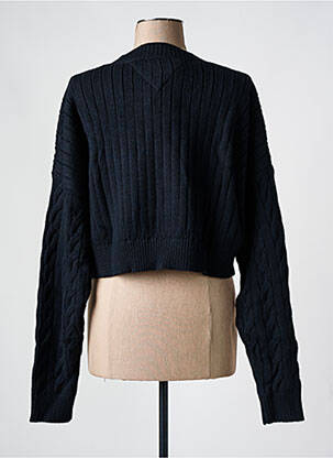 Hanorac guler rotund negru TOMMY HILFIGER femeie
