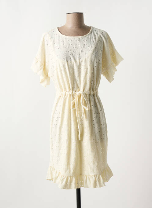 Rochie scurtă bej PIECES femeie