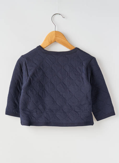 Vestă cu mâneci lungi albastru PETIT BATEAU fată