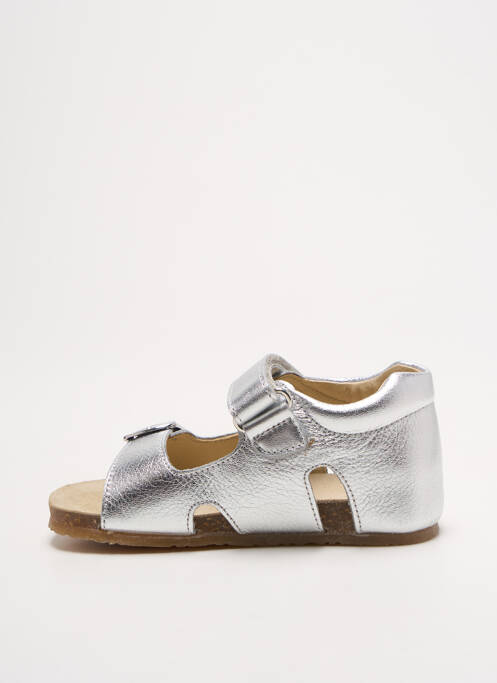 Sandale/Pantofi decupați argintiu NATURINO fată