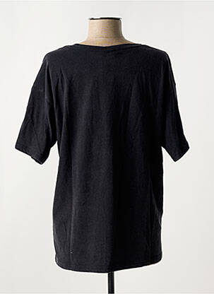 Tricou guler rotund negru ICHI femeie