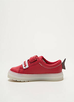 Adidași închidere cu șireturi vârf rotund roșu CLARKS băiat