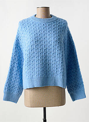 Pulover guler rotund albastru VERO MODA femeie