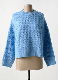 Pulover guler rotund albastru VERO MODA femeie