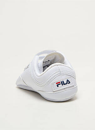 Adidași închidere cu fermoar vârf rotund alb FILA copil