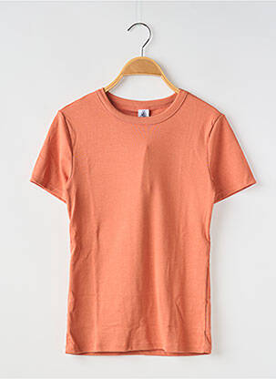 Tricou guler rotund roz PETIT BATEAU femeie