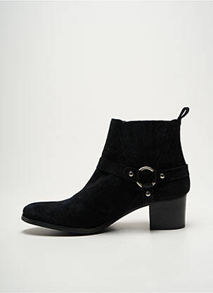 Botine/ghete vârf rotund toc de 4 la 6 cm negru GEORGIA ROSE femeie