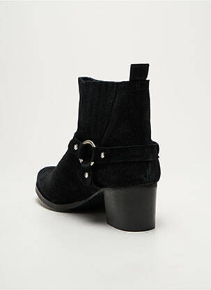 Botine/ghete vârf rotund toc de 4 la 6 cm negru GEORGIA ROSE femeie