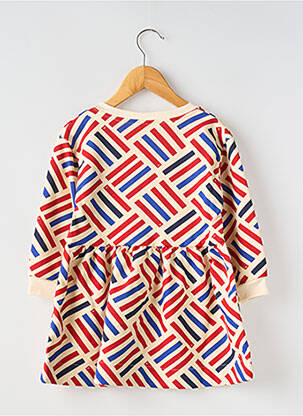 Rochie midi guler rotund alb PETIT BATEAU fată