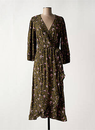 Rochie lungă verde PIECES femeie