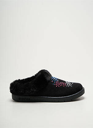 Papuci/pantofi de casă vârf rotund vârf rotund negru SKECHERS fată