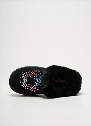 Papuci/pantofi de casă vârf rotund vârf rotund negru SKECHERS fată