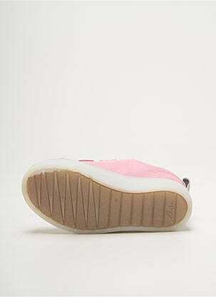 Adidași închidere cu șireturi vârf rotund roz CLARKS fată