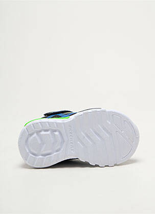 Adidași închidere cu șireturi vârf rotund negru SKECHERS băiat