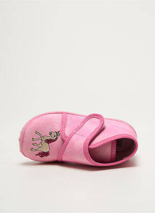 Papuci/pantofi de casă vârf rotund vârf rotund roz SUPERFIT fată