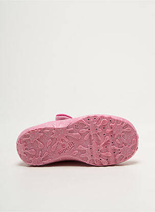 Papuci/pantofi de casă vârf rotund vârf rotund roz SUPERFIT fată