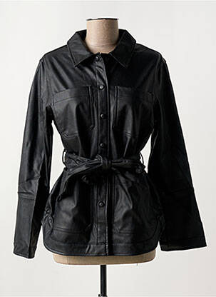 Geci din piele ecologică negru PIECES femeie