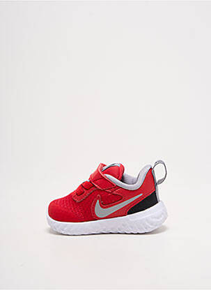 Adidași vârf rotund vârf rotund roșu NIKE copil